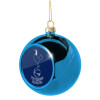 Blue Christmas tree ball ornament 8cm