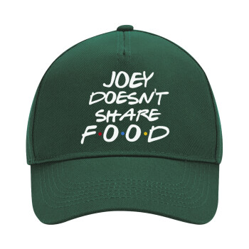 Joey Doesn't Share Food, Adult Ultimate Hat GREEN, (100% COTTON DRILL, ADULT, UNISEX, ONE SIZE)