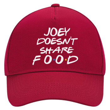 Joey Doesn't Share Food, Adult Ultimate Hat RED, (100% COTTON DRILL, ADULT, UNISEX, ONE SIZE)