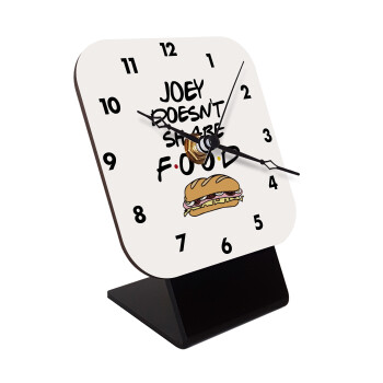 Joey Doesn't Share Food, Quartz Wooden table clock with hands (10cm)