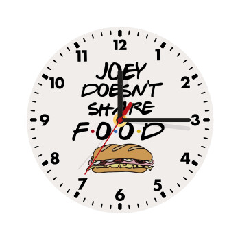 Joey Doesn't Share Food, Wooden wall clock (20cm)