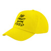 Child's Baseball Cap, 100% Cotton Twill, Yellow (COTTON, CHILD, UNISEX, ONE SIZE)