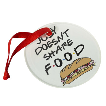 Joey Doesn't Share Food, Christmas ornament glass 9cm