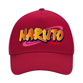 Naruto uzumaki, Adult Ultimate Hat RED, (100% COTTON DRILL, ADULT, UNISEX, ONE SIZE)