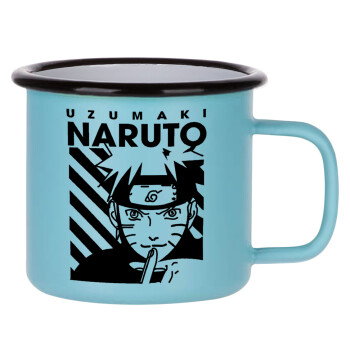 Naruto uzumaki, Κούπα Μεταλλική εμαγιέ ΜΑΤ σιέλ 360ml