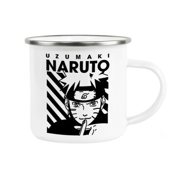 Naruto uzumaki, Metallic enamel cup white 360ml