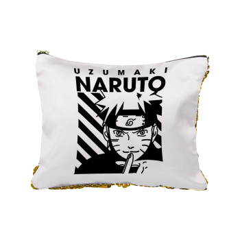 Naruto uzumaki, Τσαντάκι νεσεσέρ με πούλιες (Sequin) Χρυσό