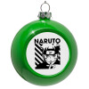 Green Christmas tree ornament bauble 8cm