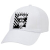 Adult Baseball Cap White 5-panel (POLYESTER, ADULT, UNISEX, ONE SIZE)