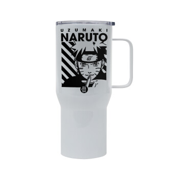 Naruto uzumaki, Mega Stainless steel Tumbler with lid, double wall 750L