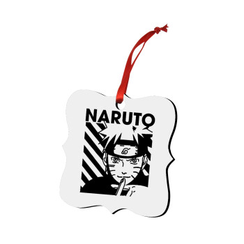 Naruto uzumaki, Christmas ornament polygon wooden 7.5cm