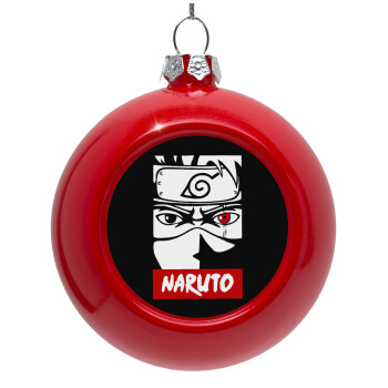 Naruto anime, Red Christmas tree ornament bauble 8cm