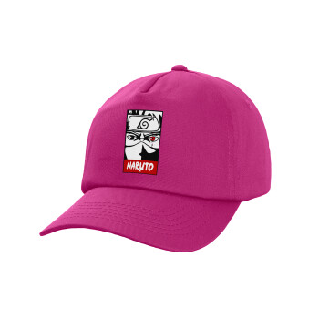 Naruto anime, Children's Baseball Cap, 100% Cotton Twill, Fuchsia (COTTON, CHILDREN'S, UNISEX, ONE SIZE)