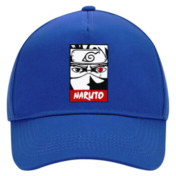 Naruto anime, Ultimate Adult Hat BLUE, (100% COTTON DRILL, ADULT, UNISEX, ONE SIZE)