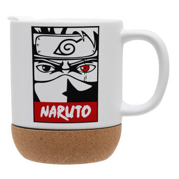 Naruto anime, Κούπα, κεραμική με βάση φελού και καπάκι (ΜΑΤ), 330ml (1 τεμάχιο)