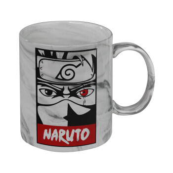 Naruto anime, Κούπα κεραμική, marble style (μάρμαρο), 330ml