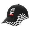 Adult Ultimate BLACK RACING Cap, (100% COTTON DRILL, ADULT, UNISEX, ONE SIZE)