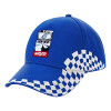 Adult Ultimate BLUE RACING Cap, (100% COTTON DRILL, ADULT, UNISEX, ONE SIZE)