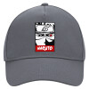 Ultimate Adult Hat Grey, (100% COTTON DRILL, ADULT, UNISEX, ONE SIZE)