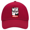 Adult Ultimate Hat RED, (100% COTTON DRILL, ADULT, UNISEX, ONE SIZE)