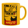 Ceramic coffee mug yellow, 330ml (1pcs)