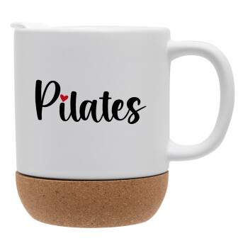 Pilates love, Ceramic coffee mug Cork (MAT), 330ml (1pcs)