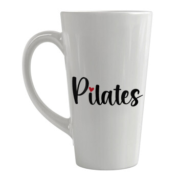 Pilates love, Κούπα κωνική Latte Μεγάλη, κεραμική, 450ml