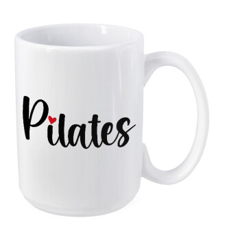 Pilates love, Κούπα Mega, κεραμική, 450ml