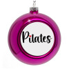 Purple Christmas tree ornament bauble 8cm