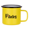 Metallic enamel MATT Yellow cup 360ml