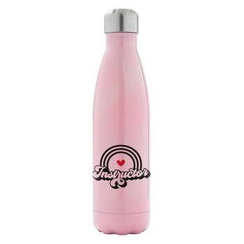 Instructor, Metal mug thermos Pink Iridiscent (Stainless steel), double wall, 500ml