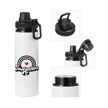 Instructor, Metal water bottle with safety cap, aluminum 850ml