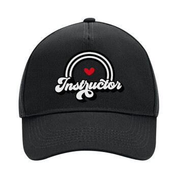 Instructor, Adult Ultimate Hat BLACK, (100% COTTON DRILL, ADULT, UNISEX, ONE SIZE)