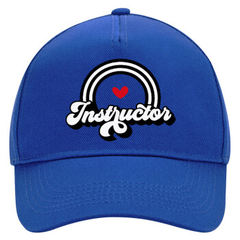 Instructor, Ultimate Adult Hat BLUE, (100% COTTON DRILL, ADULT, UNISEX, ONE SIZE)