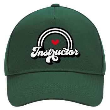 Instructor, Adult Ultimate Hat GREEN, (100% COTTON DRILL, ADULT, UNISEX, ONE SIZE)