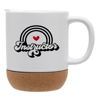 Instructor, Ceramic coffee mug Cork (MAT), 330ml (1pcs)