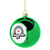 Green Christmas tree ornament ball 8cm