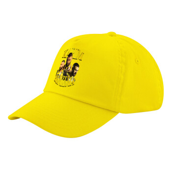 Karim Benzema, Child's Baseball Cap, 100% Cotton Twill, Yellow (COTTON, CHILD, UNISEX, ONE SIZE)