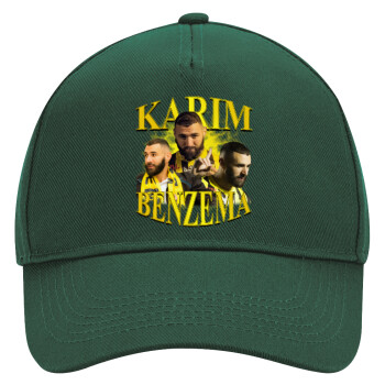 Karim Benzema, Adult Ultimate Hat GREEN, (100% COTTON DRILL, ADULT, UNISEX, ONE SIZE)