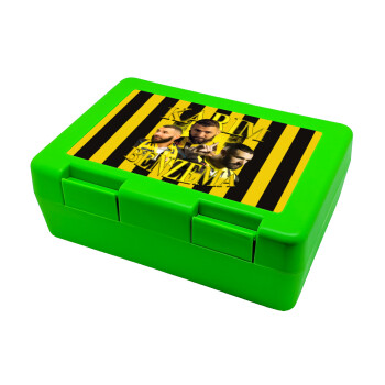 Karim Benzema, Children's cookie container GREEN 185x128x65mm (BPA free plastic)