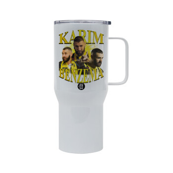 Karim Benzema, Mega Stainless steel Tumbler with lid, double wall 750L