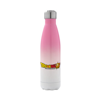 DragonBallZ, Metal mug thermos Pink/White (Stainless steel), double wall, 500ml