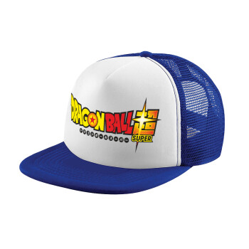 DragonBallZ, Καπέλο Ενηλίκων Soft Trucker με Δίχτυ Blue/White (POLYESTER, ΕΝΗΛΙΚΩΝ, UNISEX, ONE SIZE)