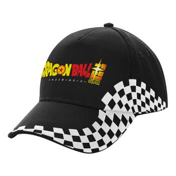 DragonBallZ, Adult Ultimate BLACK RACING Cap, (100% COTTON DRILL, ADULT, UNISEX, ONE SIZE)