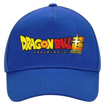 DragonBallZ, Ultimate Adult Hat BLUE, (100% COTTON DRILL, ADULT, UNISEX, ONE SIZE)