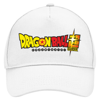 DragonBallZ, Καπέλο Ενηλίκων Baseball, Drill, Λευκό (100% ΒΑΜΒΑΚΕΡΟ, ΕΝΗΛΙΚΩΝ, UNISEX, ONE SIZE)