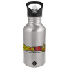 Metallic Silver with straw (500ml)