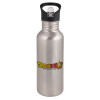 Metallic Silver with straw (600ml)