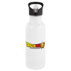 Metallic White with straw (600ml)