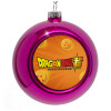 Purple Christmas tree ornament bauble 8cm